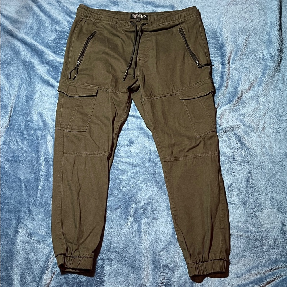 Free Planet Men’s Joggers - Army Green - Size L